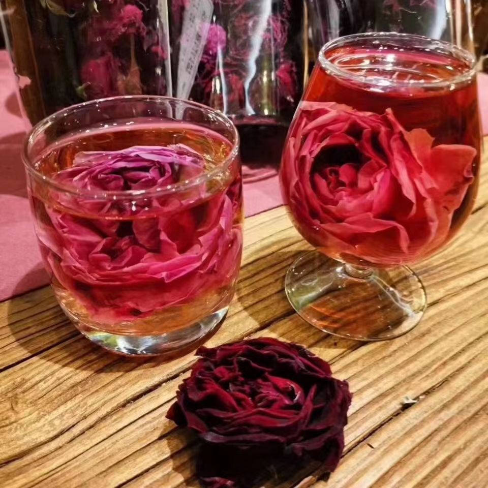 250g Yunnan Dark Red Rose Flwoer Tea Organic Rose Herbal Tea Natural Rose Tea
