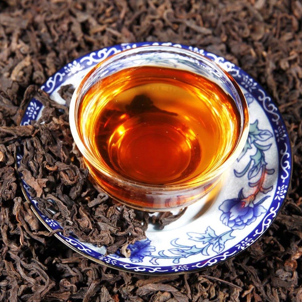 China YunnanRipened Puerh Tea Bulk Black Puer Tea Cooked Pu-erh Tea Loose Leaf