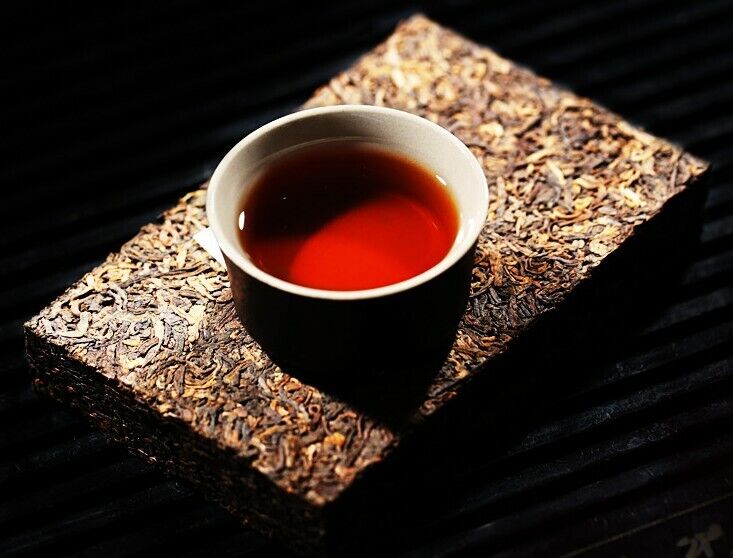 YiWuZhengShan GongTing Puer tea pu'erh Ripe tea ChenXiang cooked Puerh tea