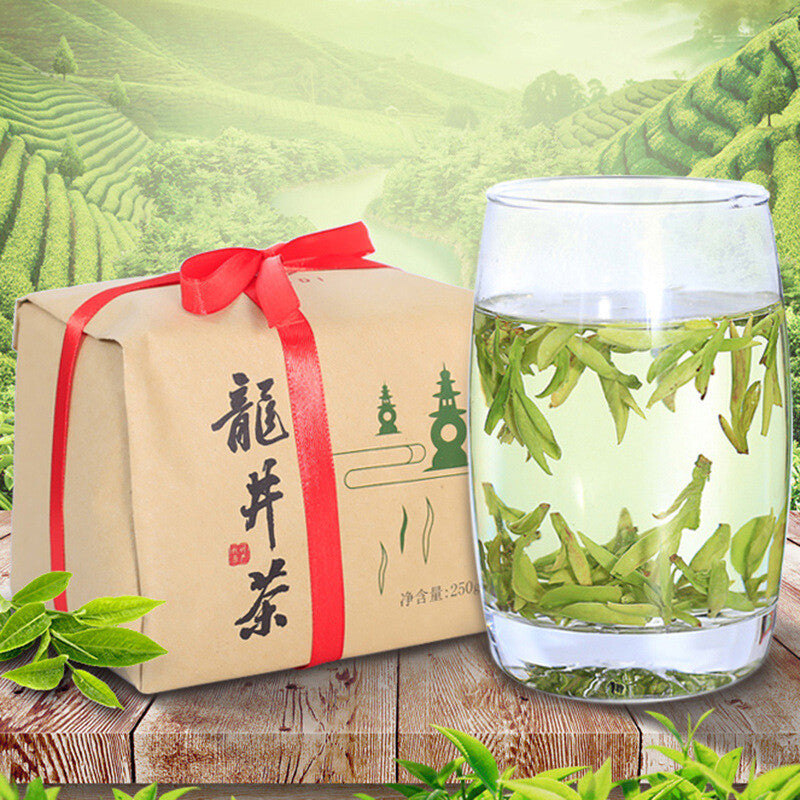 Pure Longjing Bulk Green Tea Slimming Tea Health Care Dragon Well Green Tea 250g