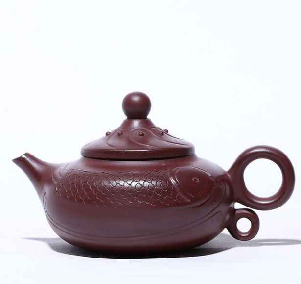 Yixing purple clay teapot tea pot pure hand carved Kung Fu Tea Set Gift Purple m