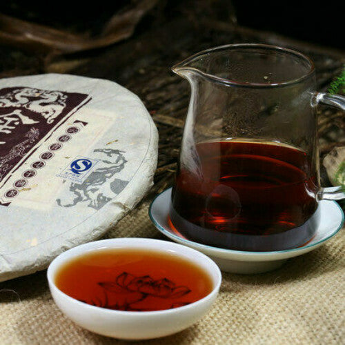 357g Puerh Tea Cake Cooked Pu-erh Tea Organic Black Herb Lose Weight Yunnan Tea