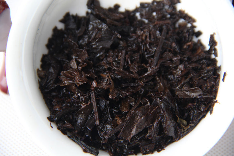 357g Black Tea Cake Ripe Puer Tea 30 Years Chinese Yunnan Pu-Erh Tea slimming