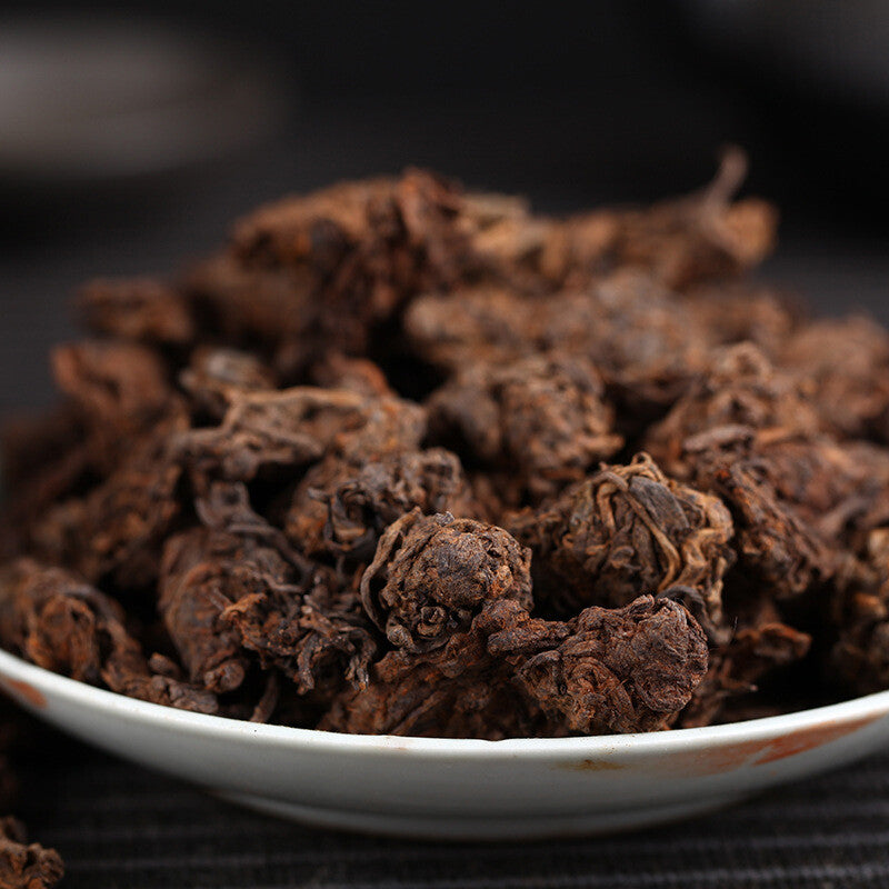Dark Tea Yunnan Puerh Tea Spring Tea Head Golden Bud Ripe Tea 500g loose tea