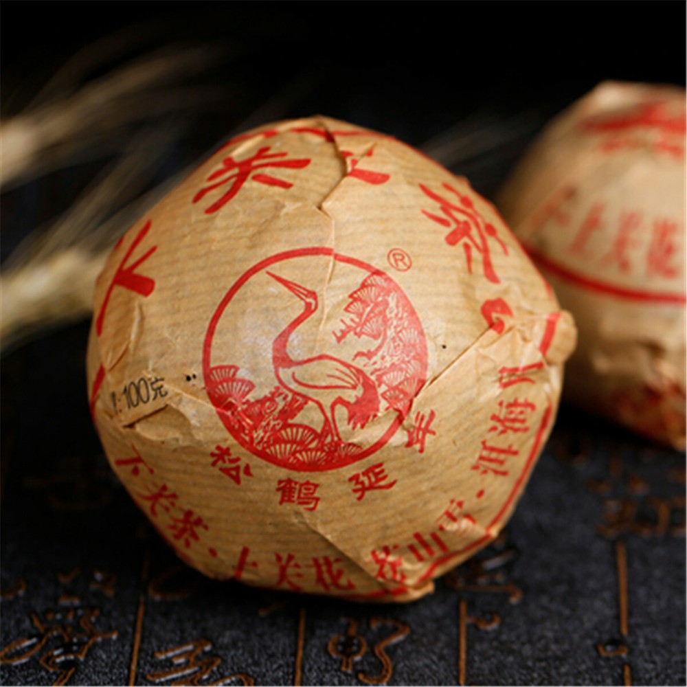 Green Tea Xiaguan Golden Silk Tuo Cha Yunnan Puer Tea 100g Cha Pu ErhTea Herbs-