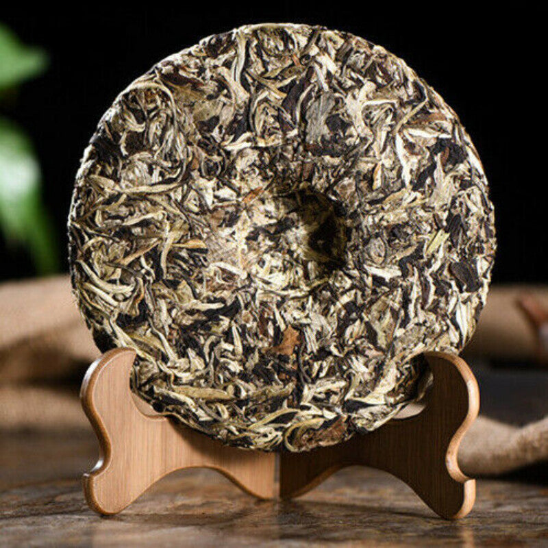357g Big Bud Puerh Tea Cake Yunnan Pu'er Tea Moonlight White Puerh Tea Green Tea-
