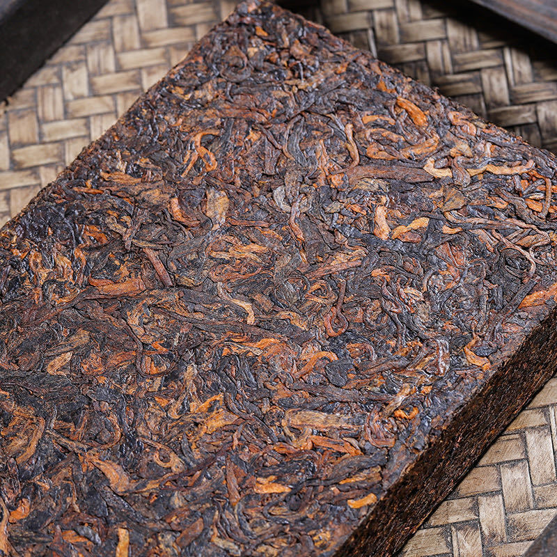 500g Pu'er Tea 68 Menghai Old Tea Brick Ginseng Fragrance Pu'er Tea Brick Tea