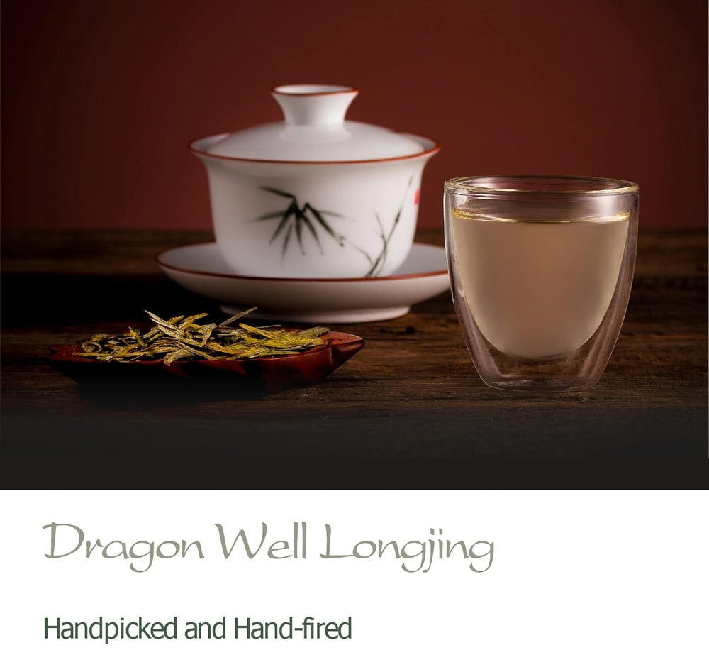 Dragon Well Green Tea - Longjing Loose Leaf Tea from China - Chinese Tea - 100g