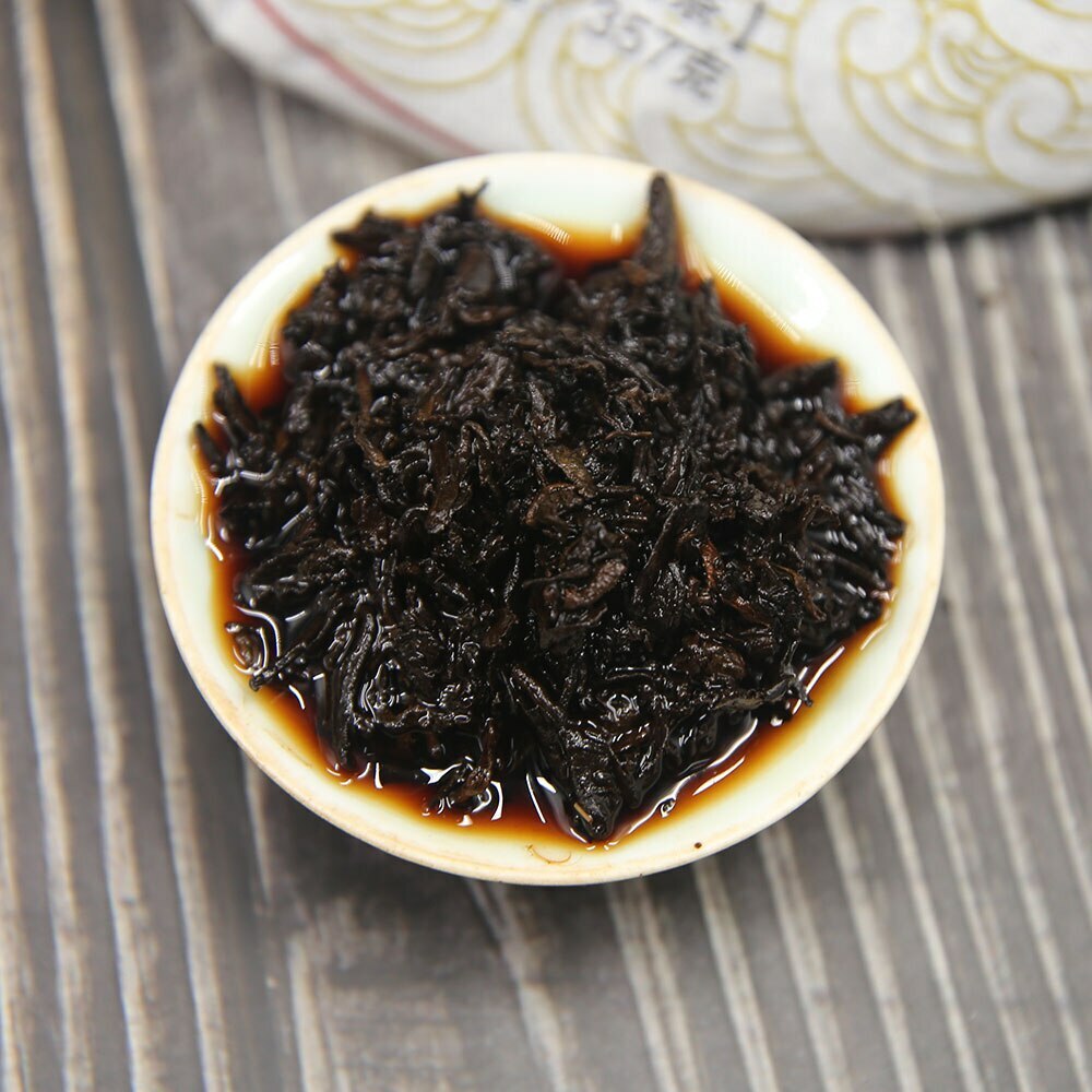 Jin Ju Ding Ripe Puer Tea "Nan Nuo Shan" Shu Puerh tea Chinese Tea 357g