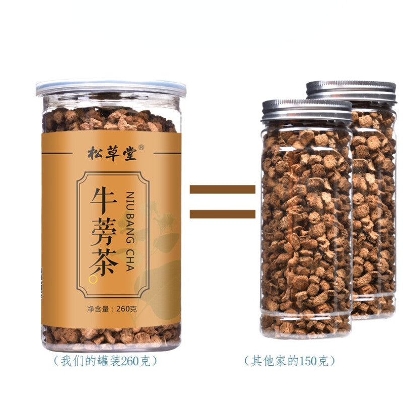 260g Canned Niubangcha Herbs Medicine Tea Burdock Tea Organic Healthy Herbal Tea