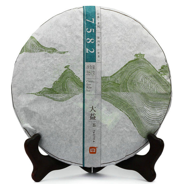 2014 Yunnan Menghai Dayi TAETEA 7582 Classic Raw Pu'er Tea Puerh Puer Tea 357g