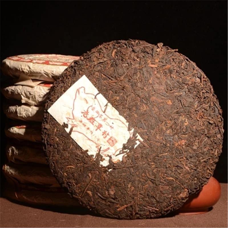 357g Classic Old Ripe Pu-erh Tea Cake Yunnan Tea Original Flavor Black Puer Tea