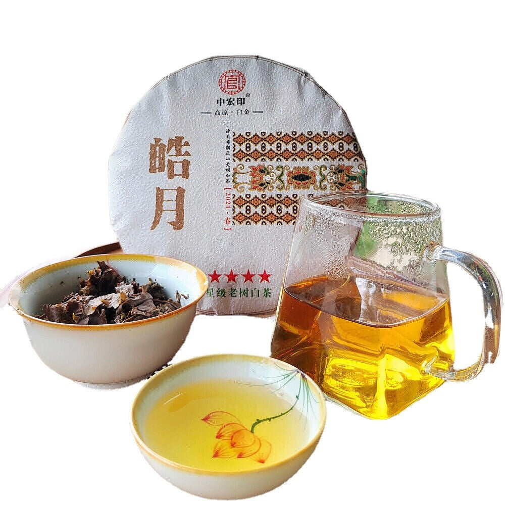 300g White Tea Organic Pu'er Tea Moonlight White Pu'er Old White Tea Cake