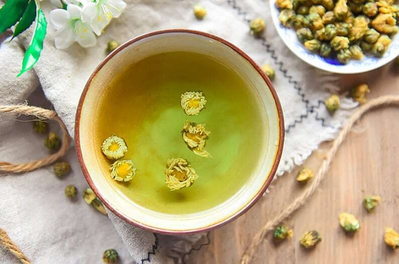 Organic Dried Chrysanthemum Buds Tea Dried Herbal Teas Makes A Healthy Tea