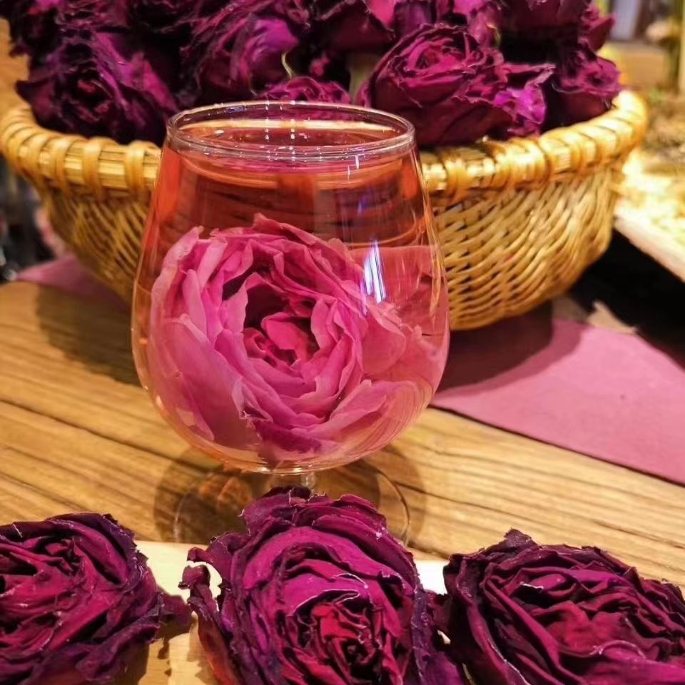 250g Yunnan Dark Red Rose Flwoer Tea Organic Rose Herbal Tea Natural Rose Tea