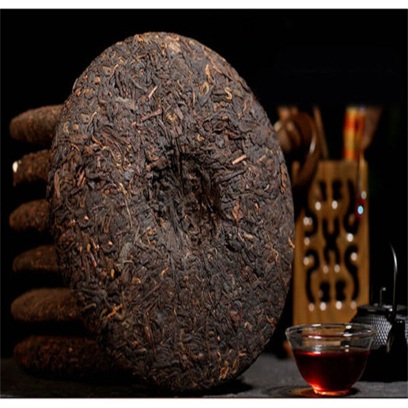357g Yunnan Ripe Pu-Erh Organic Puerh Tea Cake Lose Weight Black Tea Chinese Tea