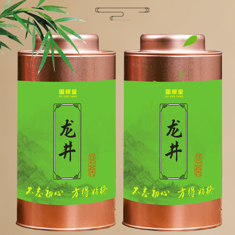 Longjing Green Tea New Tea Loose125G Canned Ming Qian Strong Fragrant Spring Tea