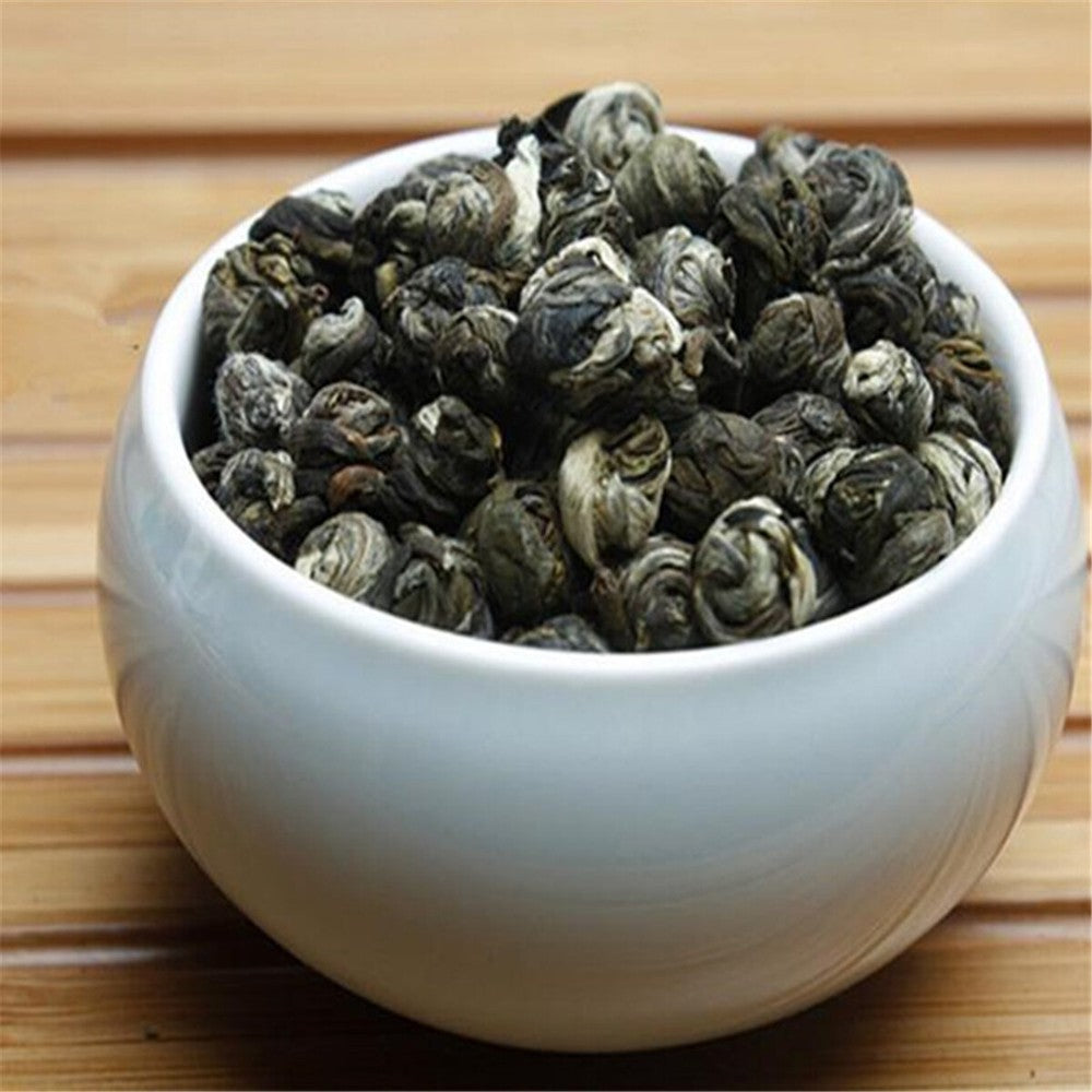 250g Jasmine Dragon Pearls Flower Tea Chinese Gunpowder Tea Organic Herbal Tea