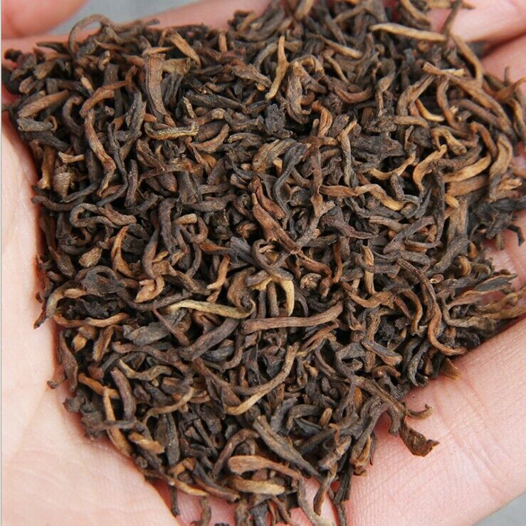 YunNan MengHai GongTing Puer Ripe Tea Loose Tea Cooked Puerh Mellow pu'er tea