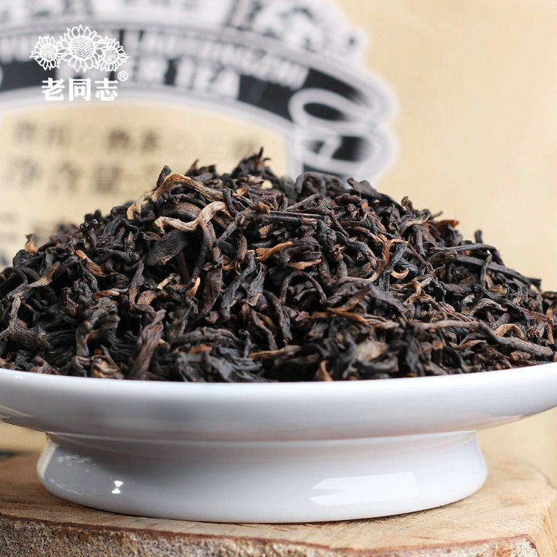 2021 Haiwan Pu-erh Tea Old Comrade Third-level Loose Tea Ripe Pu'er Tea 500g Bag