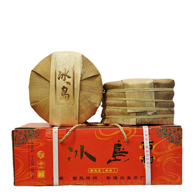 357g/12.59oz Tea Puerh Tea Cake Icelandic Ancient Puerh Tea Pu'er Ripe Tea