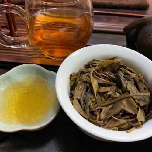 2003 Banzhang Qizi Pu-Erh Raw Tea Cake Aged Puer Tea Yunnan Raw Puerh Tea 357g