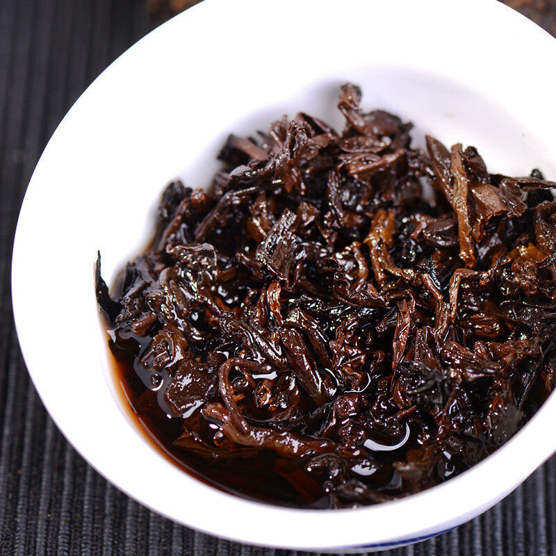 357g云南普洱茶熟茶 饼茶 357g Yunnan Pu'er Tea Ripe Tea Cake Tea Health Drink