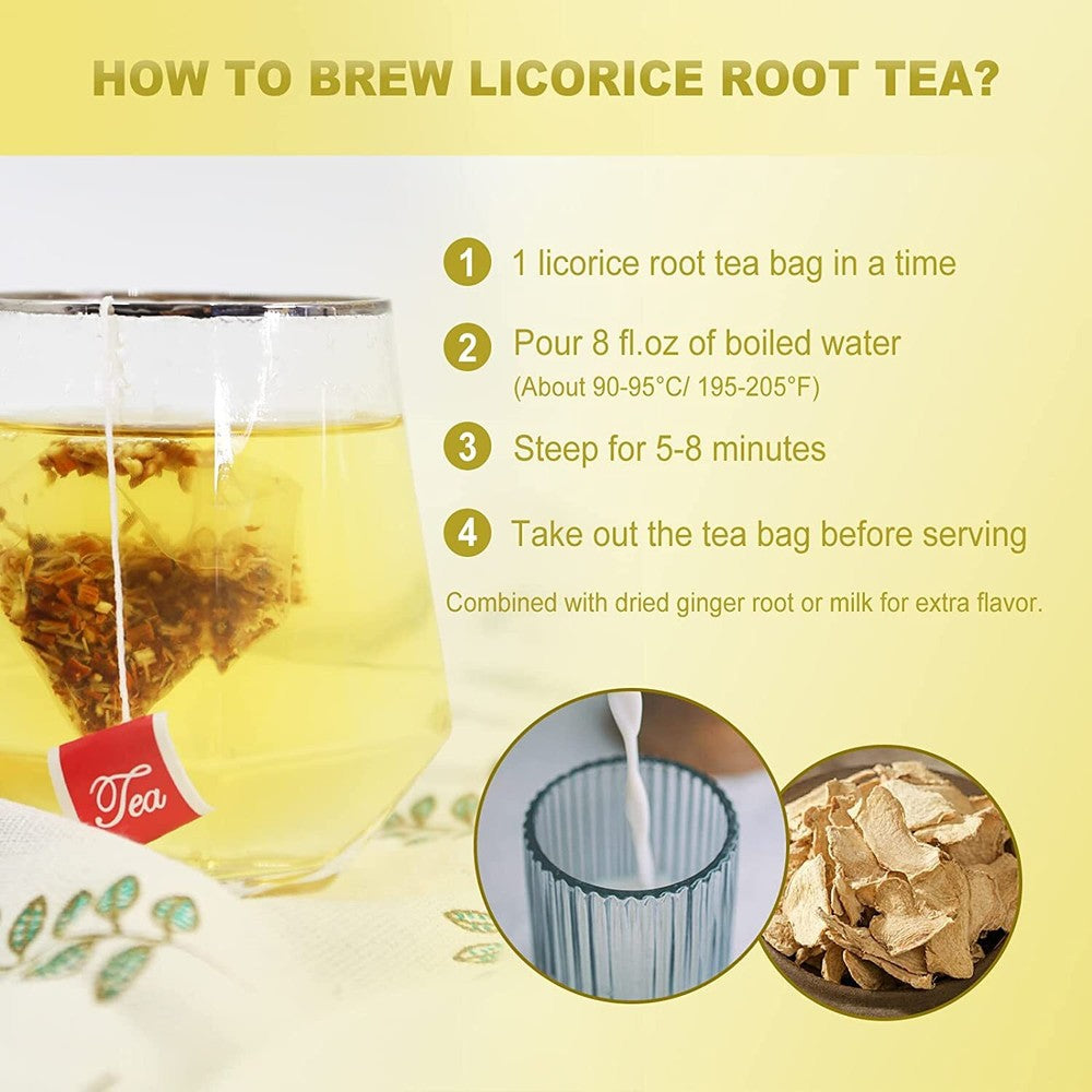2023 FullChea Licorice Root Tea Bags 40 Teabags 2g/bag Licorice Root Herbal Tea