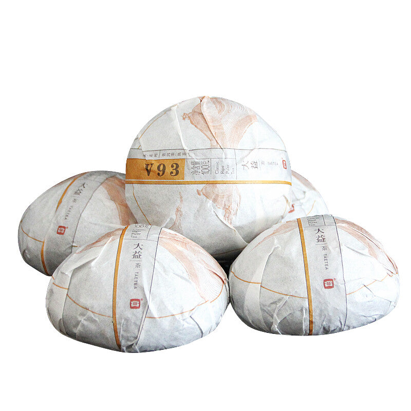 500g TAETEA V93 Puer Shu Tea Classic Ripe Pu'er Tea Tuocha Pu Erh Tea