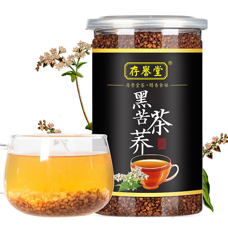 Buckwheat Tea Grain Tea Herbal Tea 500g/Can Premium Roasted Black Tartary-