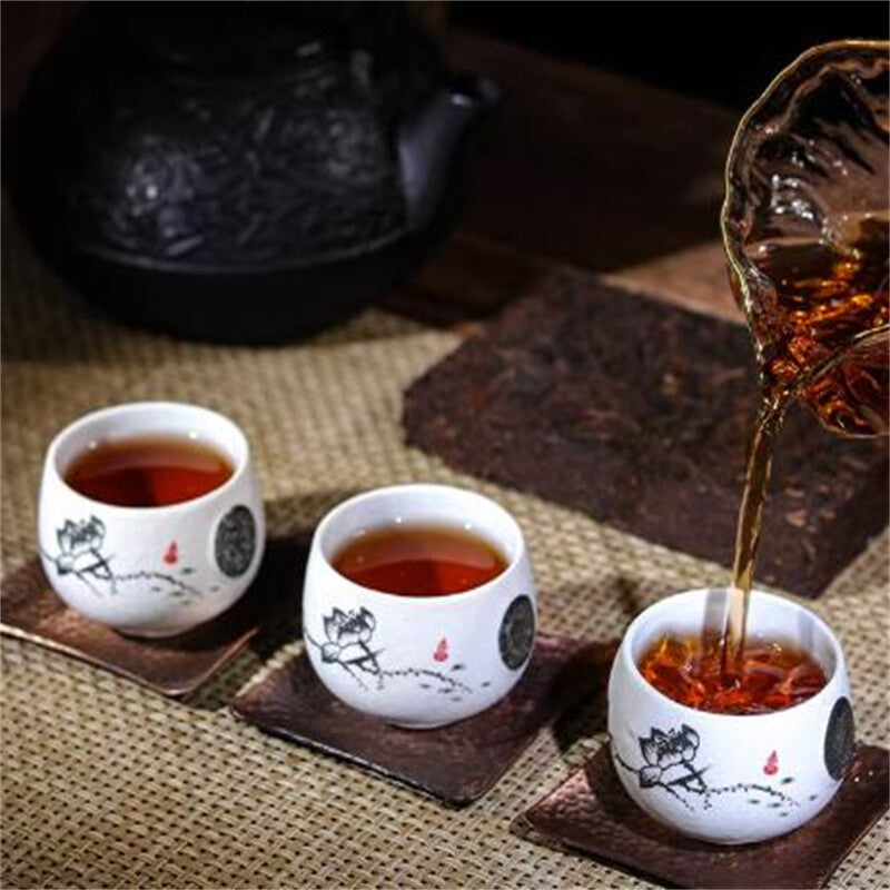 Yunnan Puerh Tea Brick Puerh Ripe Tea Old Tea Brick Lao Banzhang Palace Ripe Tea