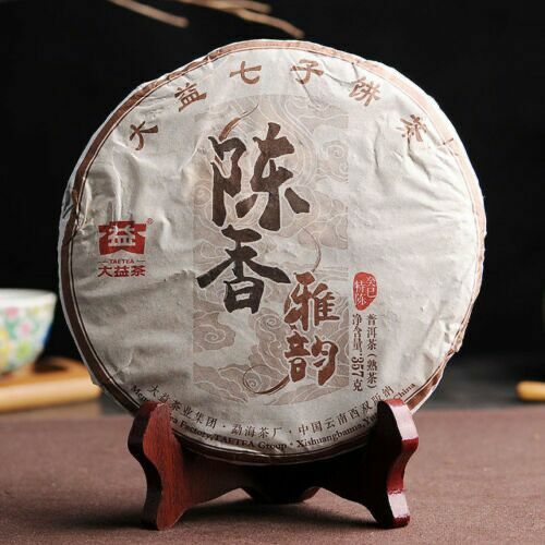 2015 Aged Aroma Menghai Dayi TAETEA Pu'er Puerh Tea Cake Ripe Puer Tea 357g