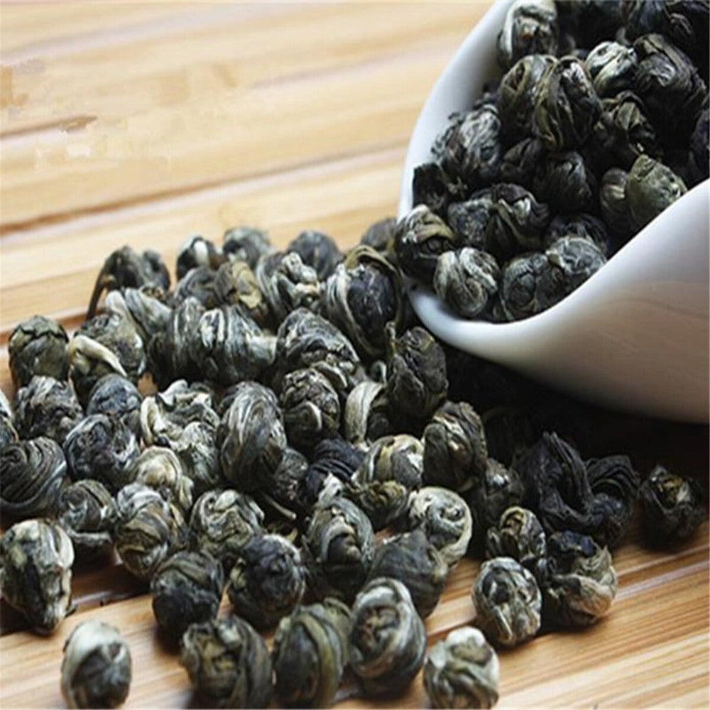 250g Jasmine Dragon Pearls Flower Tea Chinese Gunpowder Tea Organic Herbal Tea
