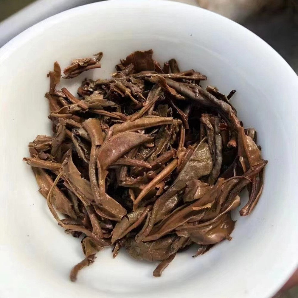 357g Yunnan Old Puerh Tea Cake 2003 7542 Qizi Pu'er Raw Tea Cake Raw Pu-erh Tea