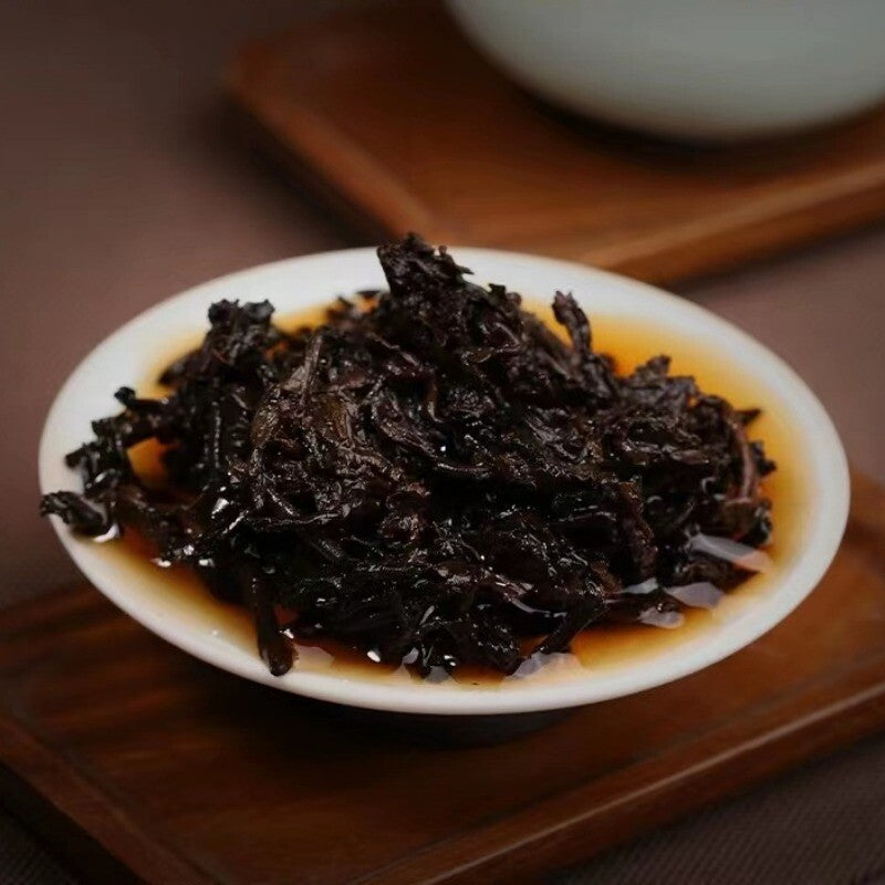 357g Yunnan Aged Pu-erh Ripe Tea Cake 2009 Menghai Puerh Tea Qizi Pu'er Cake Tea