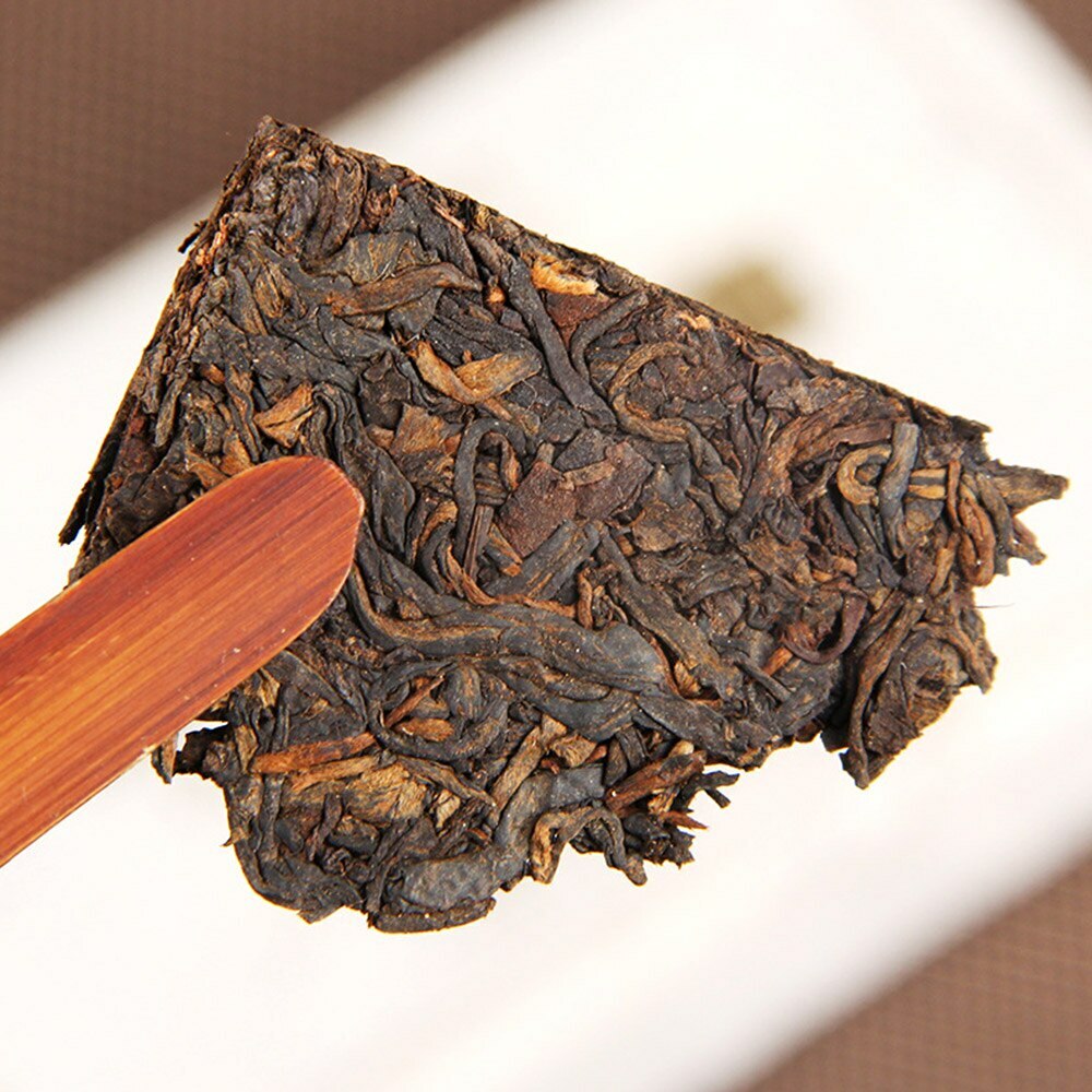 250g 2852 Ripe Puer Tea Brick Top Golden Sail Puerh Tea MengHai Cooked Puerh Tea