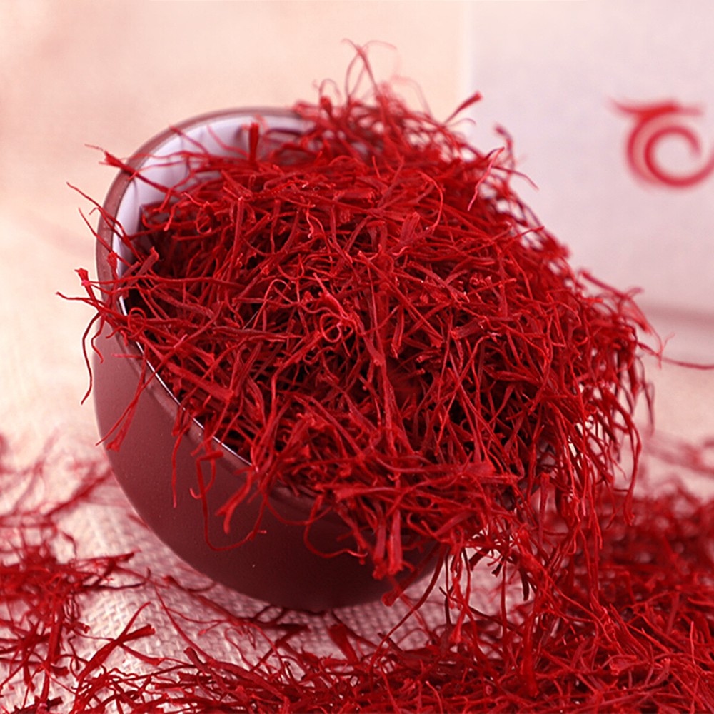 Saffron Crocus Stigma Croci Flower tea 1g to Raise Tonic Chinese Tea Herbal Tea