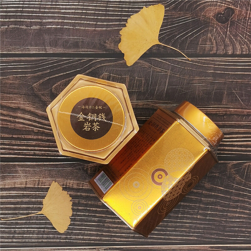 Fujian Wuyi Rock Tea Oolong Tea 100g Can Specialty Tea Golden Gopper Coin-