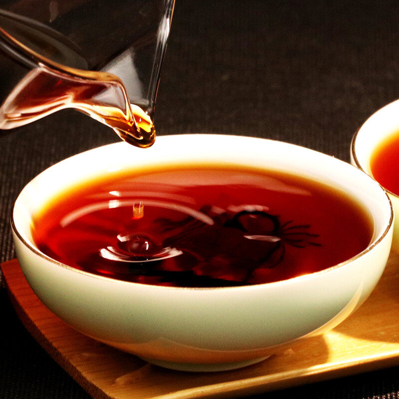 357g Iceland Pu'er Ripe Tea Yunnan Pu'er Tea Ancient Tree Tea Pu'er Tea Cake
