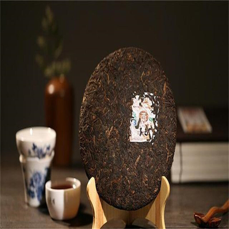 357g TAETEA 7572 (Batch 201) Ripe Puer Tea Health Care Dayi Shu Pu-erh Tea Cake