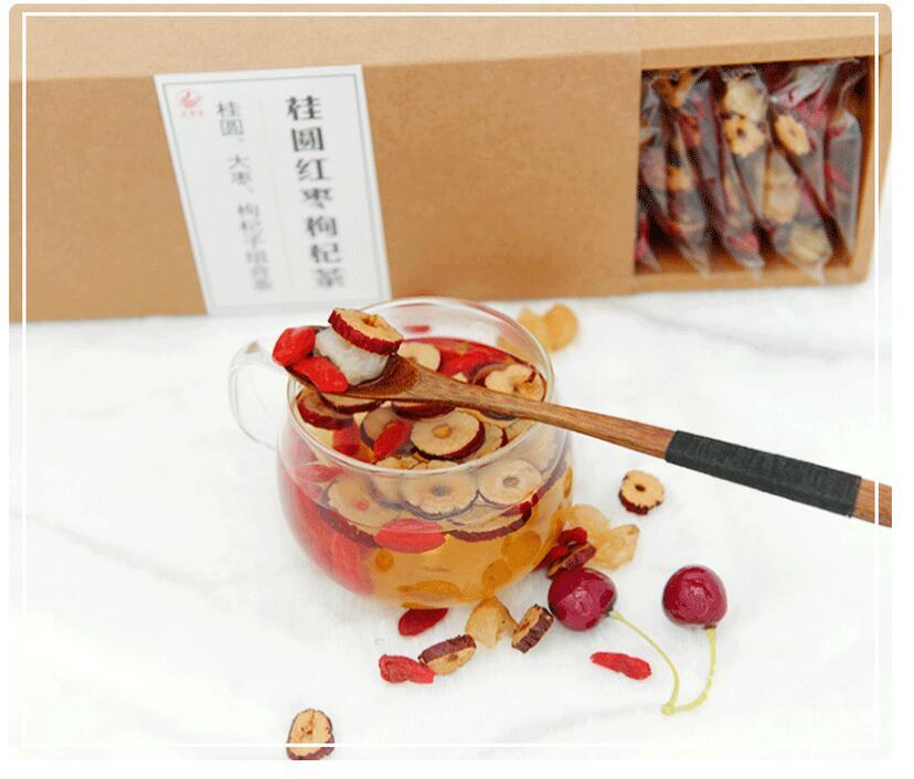 Tea Drink Dried Assorted Herbal Tea A Mixed Longan+Jujube+Lycii Herbal Tea Bags