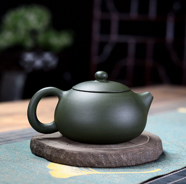 Yixing purple clay pot green clay Xishi pot tea set tea pot Kung Fu tea pot
