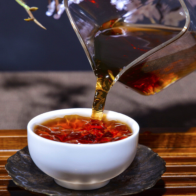 250g Pu'er Tea Ripe Tea Brick Tea Banzhang Ripe Tea Pu'er Ripe Tea Brick