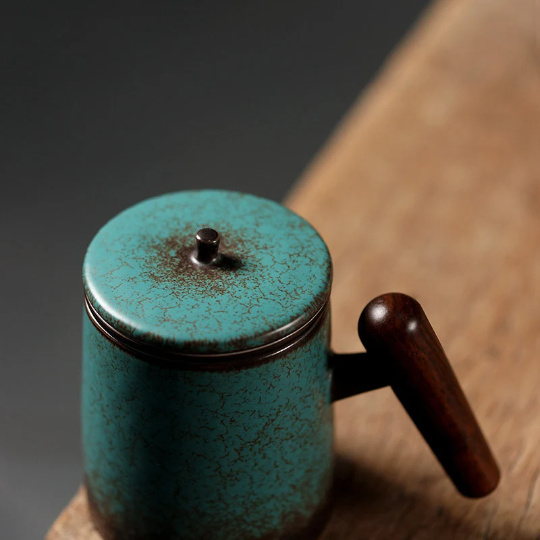 Ceramic Tea Infuser Cup Green Tea Cup 260ml
