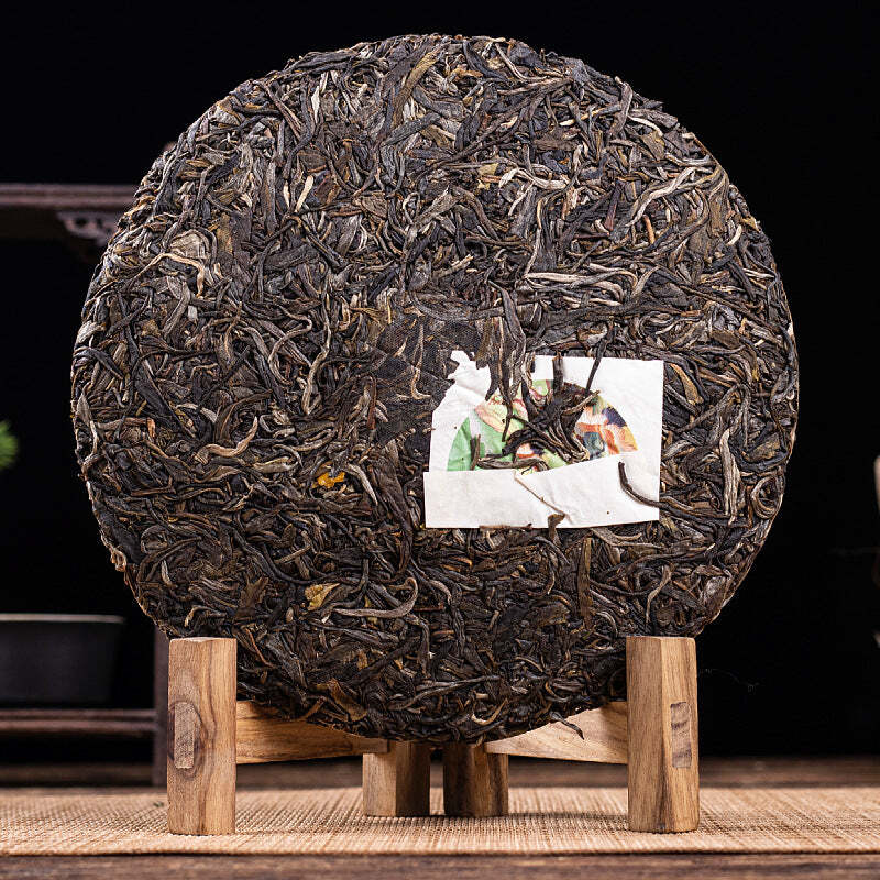 357g Bulang Spring Tea Big Tree Raw Puerh Tea Cake Yunnan Pu-erh Tea Benefits