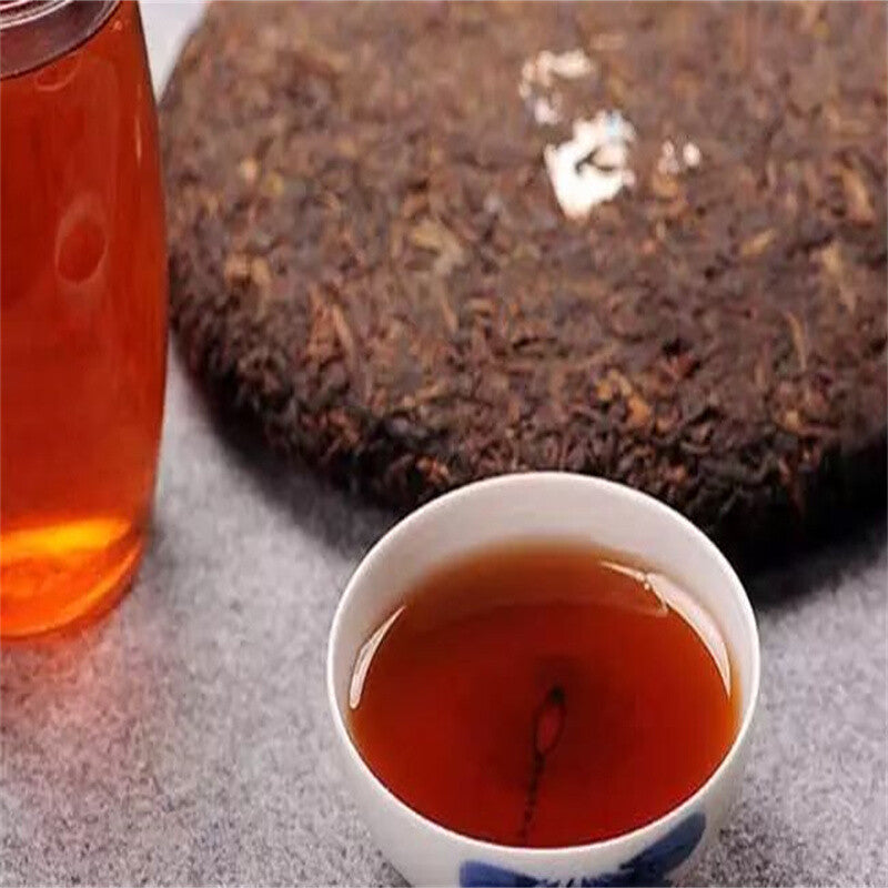 357g 7452 Menghai Dayi Puer Tea Cake TAETEA Pu-erh China Yunnan Pu'er Ripe Tea