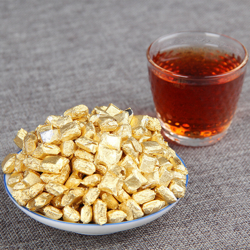 500g Long Yin Puerh Tea Cream Aged Puerh Ripe Tea Instant Tea Square Tea Cream