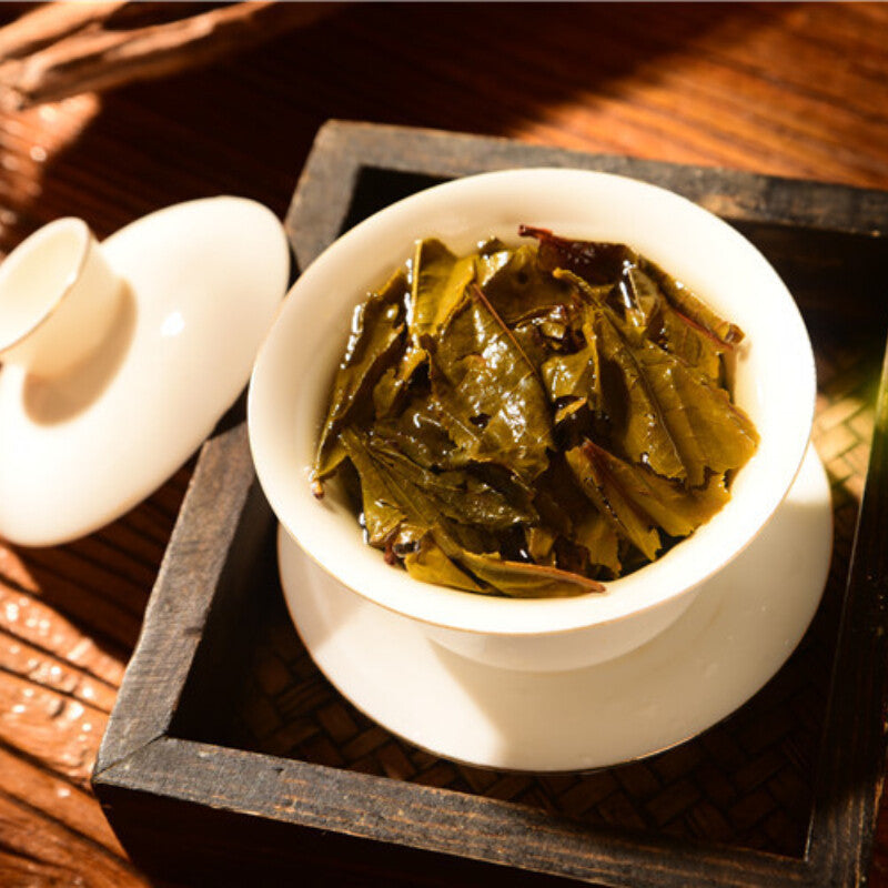 Pu-Erh Tea Ancient Tree Big Leaf Raw Tea Brick Green Tea Organic 500g Yunnan Old-