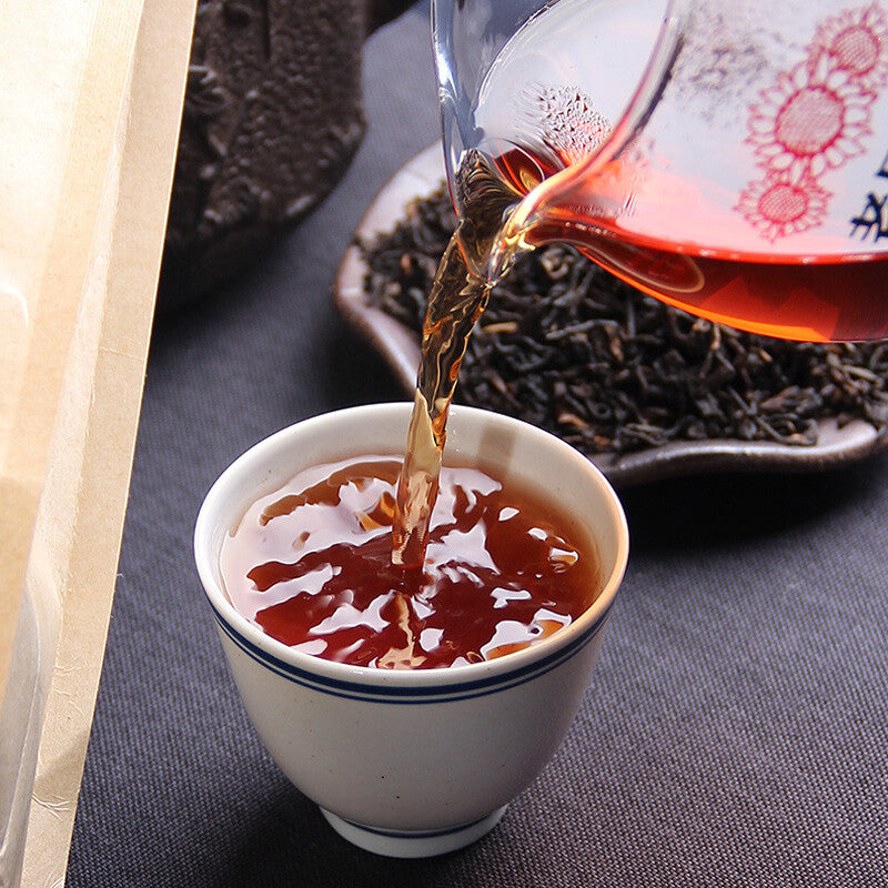 2021 YUNNAN LAOTONGZHI PU'ER TEA Loose Puer Tea Ripe 3rd Grade Haiwan Tea 500g