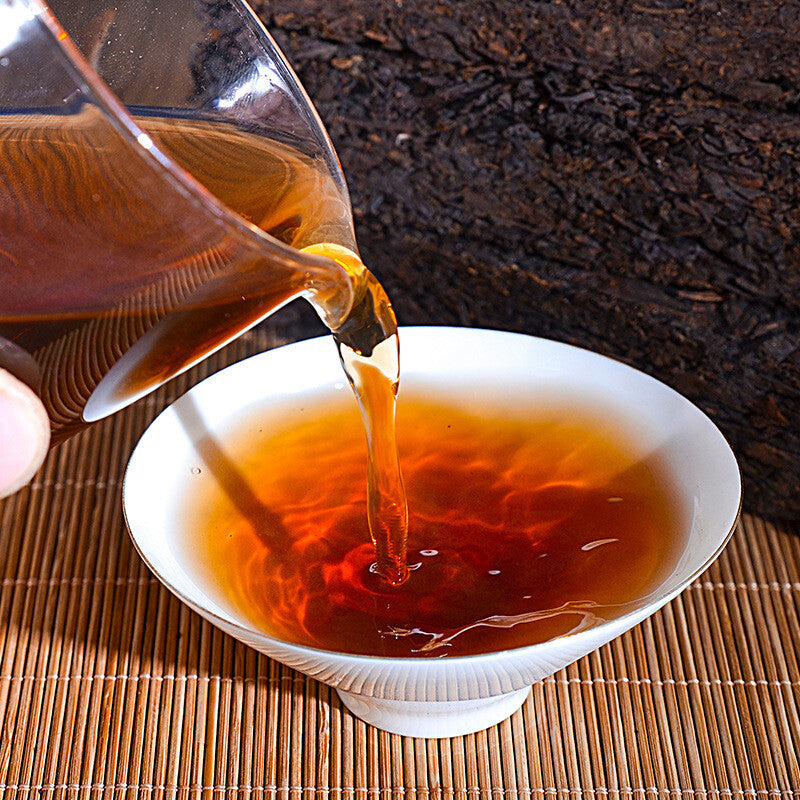 250g Cooked Puer Tea High Quality Handmade Ripe Pu erh Tea Brick Black Pu'er Tea